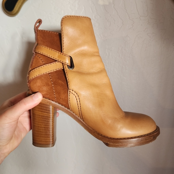 ACNE Studios Cypress Con Ankle Boots In Brown Leather Size 38 - Picture 11 of 16